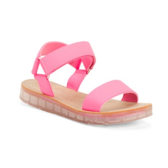 Madden Girl Shoes Madden Girl Pink Flat Strappy Sandals Poshmark
